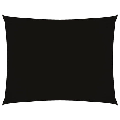 Sonnensegel Oxford-Gewebe Rechteckig 2,5X3,5 M Schwarz