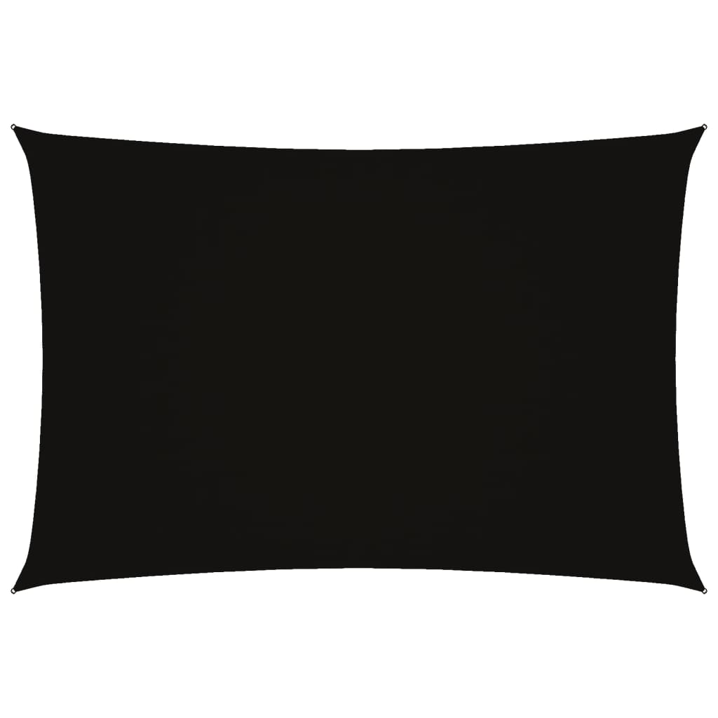 Sonnensegel Oxford-Gewebe Rechteckig 2,5X4,5 M Schwarz
