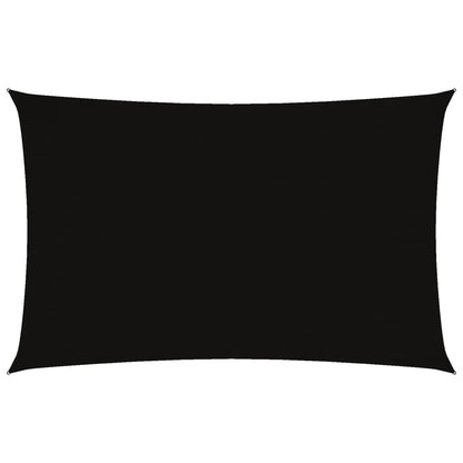 Sonnensegel Oxford-Gewebe Rechteckig 2,5X5 M Schwarz