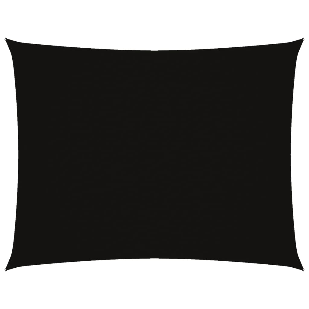 Sonnensegel Oxford-Gewebe Rechteckig 3X4 M Schwarz