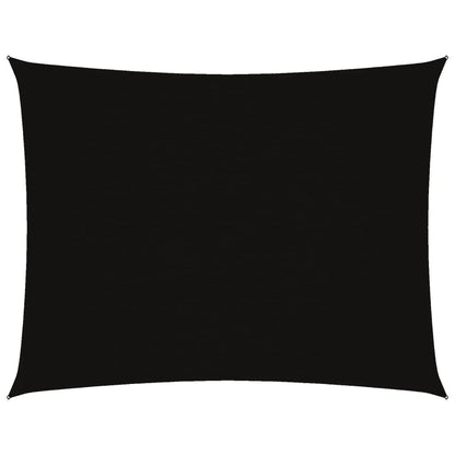 Sonnensegel Oxford-Gewebe Rechteckig 3X4 M Schwarz