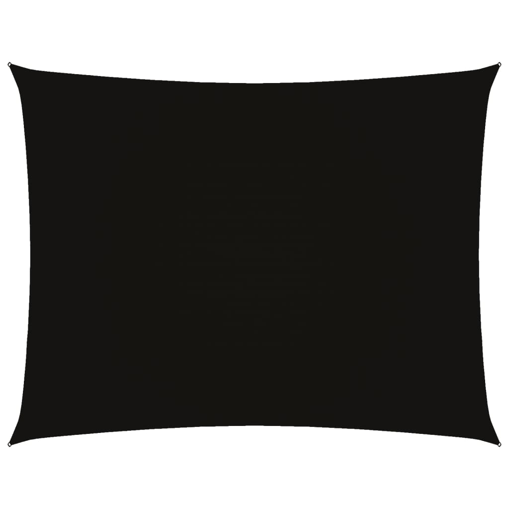 Sonnensegel Oxford-Gewebe Rechteckig 3X4,5 M Schwarz