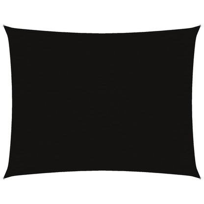 Sonnensegel Oxford-Gewebe Rechteckig 3X6 M Schwarz