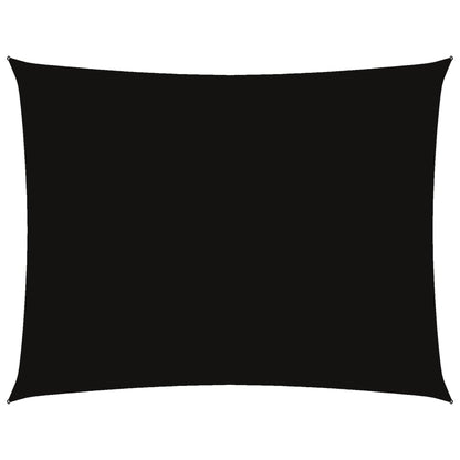 Sonnensegel Oxford-Gewebe Rechteckig 3,5X4,5 M Schwarz