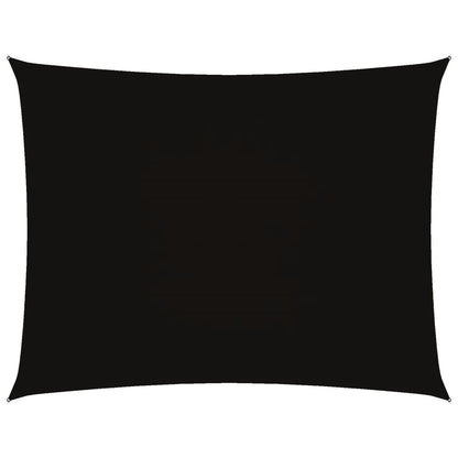 Sonnensegel Oxford-Gewebe Rechteckig 3,5X5 M Schwarz