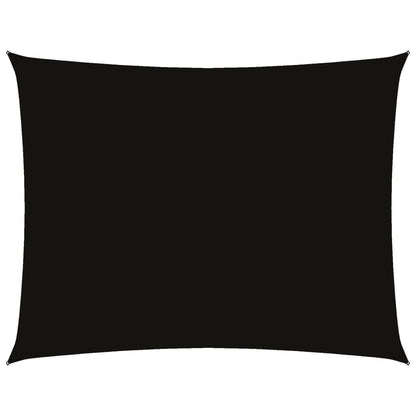 Sonnensegel Oxford-Gewebe Rechteckig 4X6 M Schwarz