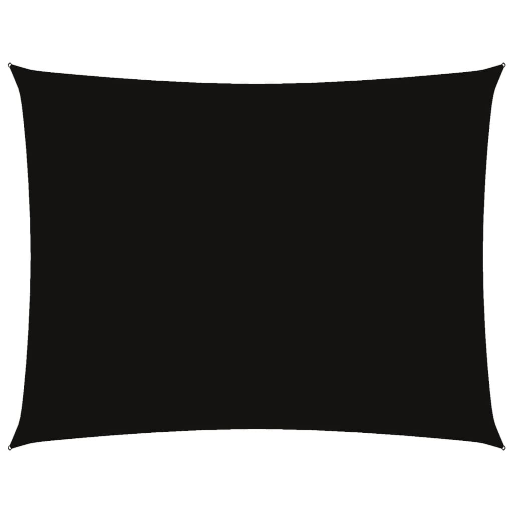 Sonnensegel Oxford-Gewebe Rechteckig 5X6 M Schwarz
