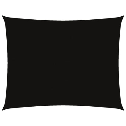 Sonnensegel Oxford-Gewebe Rechteckig 5X7 M Schwarz