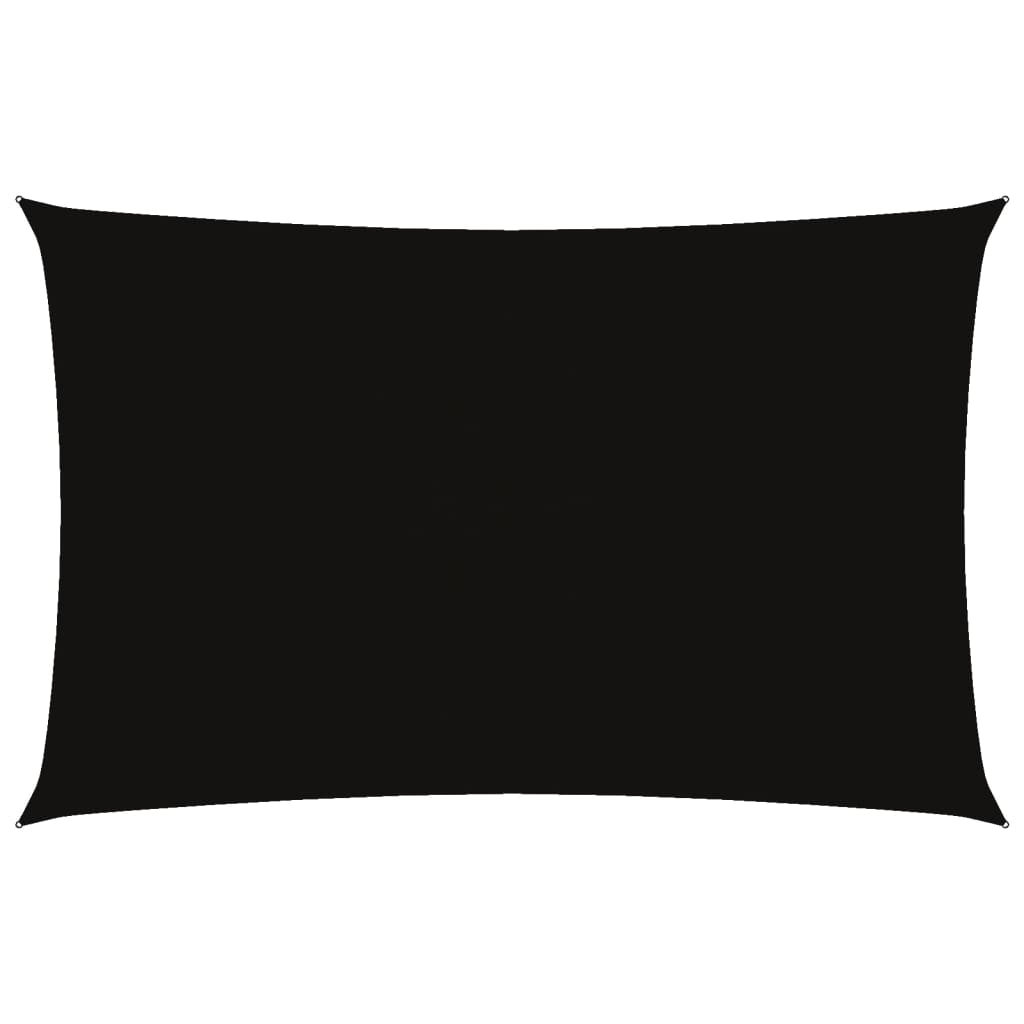Sonnensegel Oxford-Gewebe Rechteckig 5X8 M Schwarz