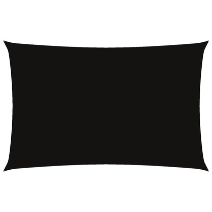 Sonnensegel Oxford-Gewebe Rechteckig 5X8 M Schwarz