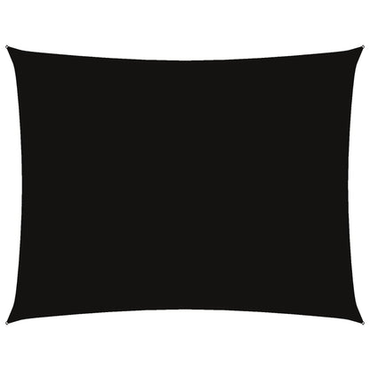 Sonnensegel Oxford-Gewebe Rechteckig 6X7 M Schwarz