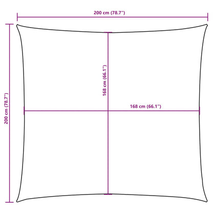 Sonnensegel Oxford-Gewebe Quadratisch 2X2 M Braun