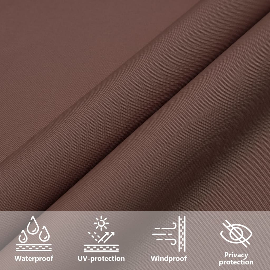 Sonnensegel Oxford-Gewebe Quadratisch 2,5X2,5 M Braun