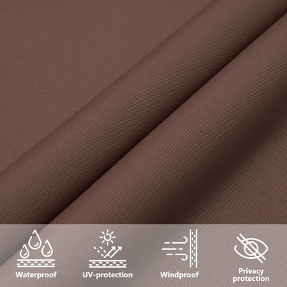 Sonnensegel Oxford-Gewebe Quadratisch 2,5X2,5 M Braun