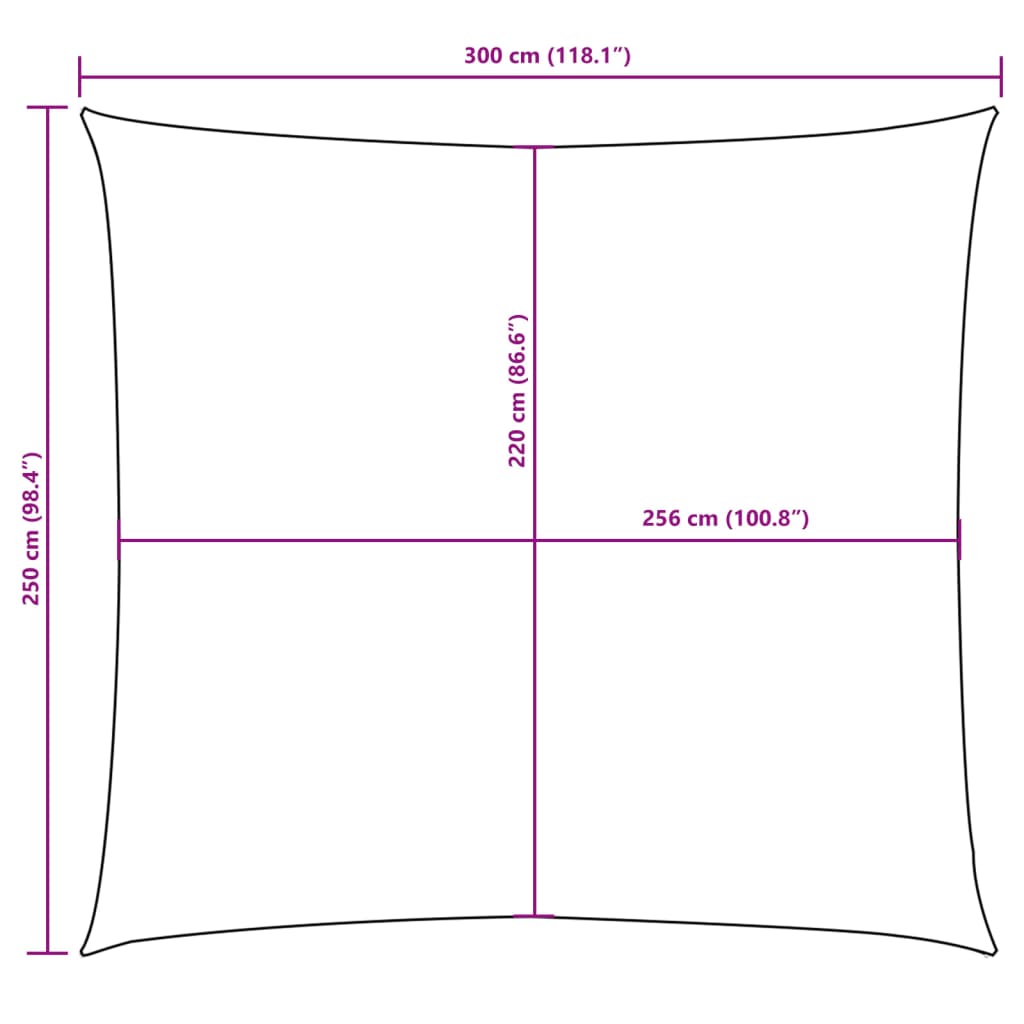 Sonnensegel Oxford-Gewebe Rechteckig 2,5X3 M Braun