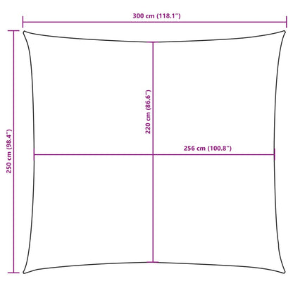 Sonnensegel Oxford-Gewebe Rechteckig 2,5X3 M Braun