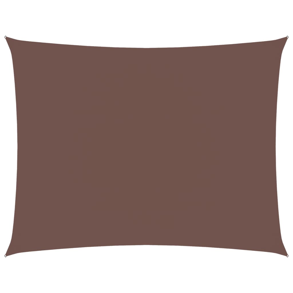 Sonnensegel Oxford-Gewebe Rechteckig 3,5X4,5 M Braun