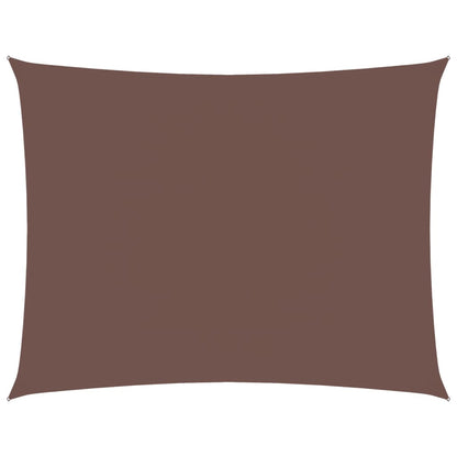 Sonnensegel Oxford-Gewebe Rechteckig 3,5X4,5 M Braun