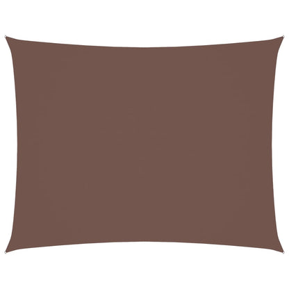Sonnensegel Oxford-Gewebe Rechteckig 3,5X5 M Braun