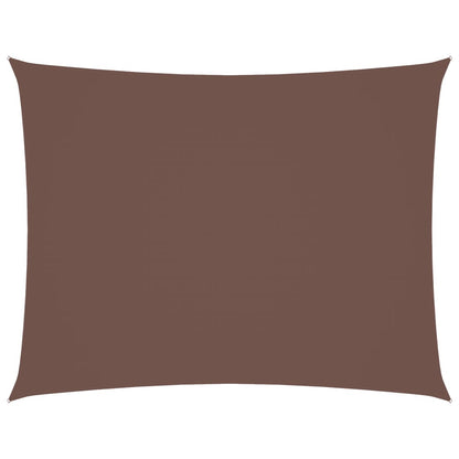 Sonnensegel Oxford-Gewebe Rechteckig 5X6 M Braun