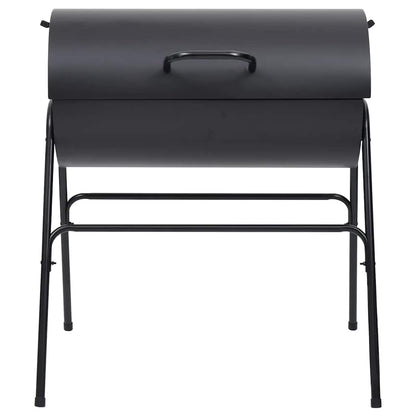 Grill Mit 2 Grillrosten Schwarz 80X95X90 Cm Stahl