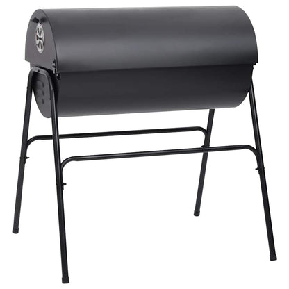 Grill Mit 2 Grillrosten Schwarz 80X95X90 Cm Stahl