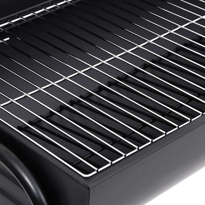Grill Mit 2 Grillrosten Schwarz 80X95X90 Cm Stahl