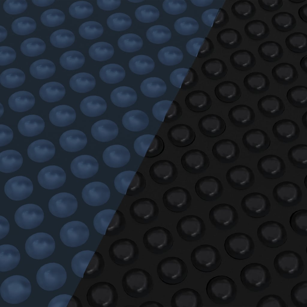 Treibende Pool-Solarplane Pe 600X400 Cm Schwarz Und Blau