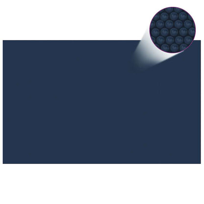 Treibende Pool-Solarplane Pe 800X500 Cm Schwarz Und Blau
