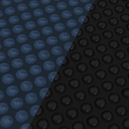Treibende Pool-Solarplane Pe 260X160 Cm Schwarz Und Blau