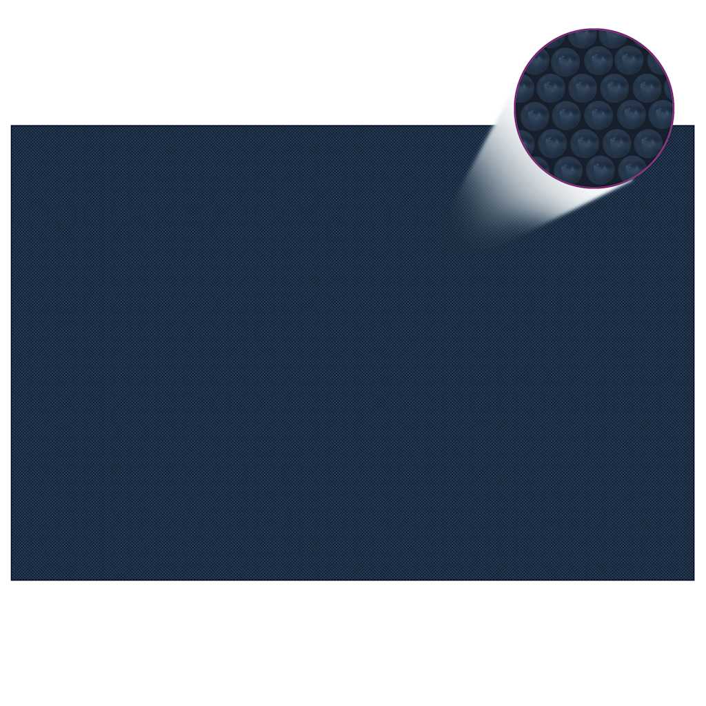 Treibende Pool-Solarplane Pe 300X200 Cm Schwarz Und Blau