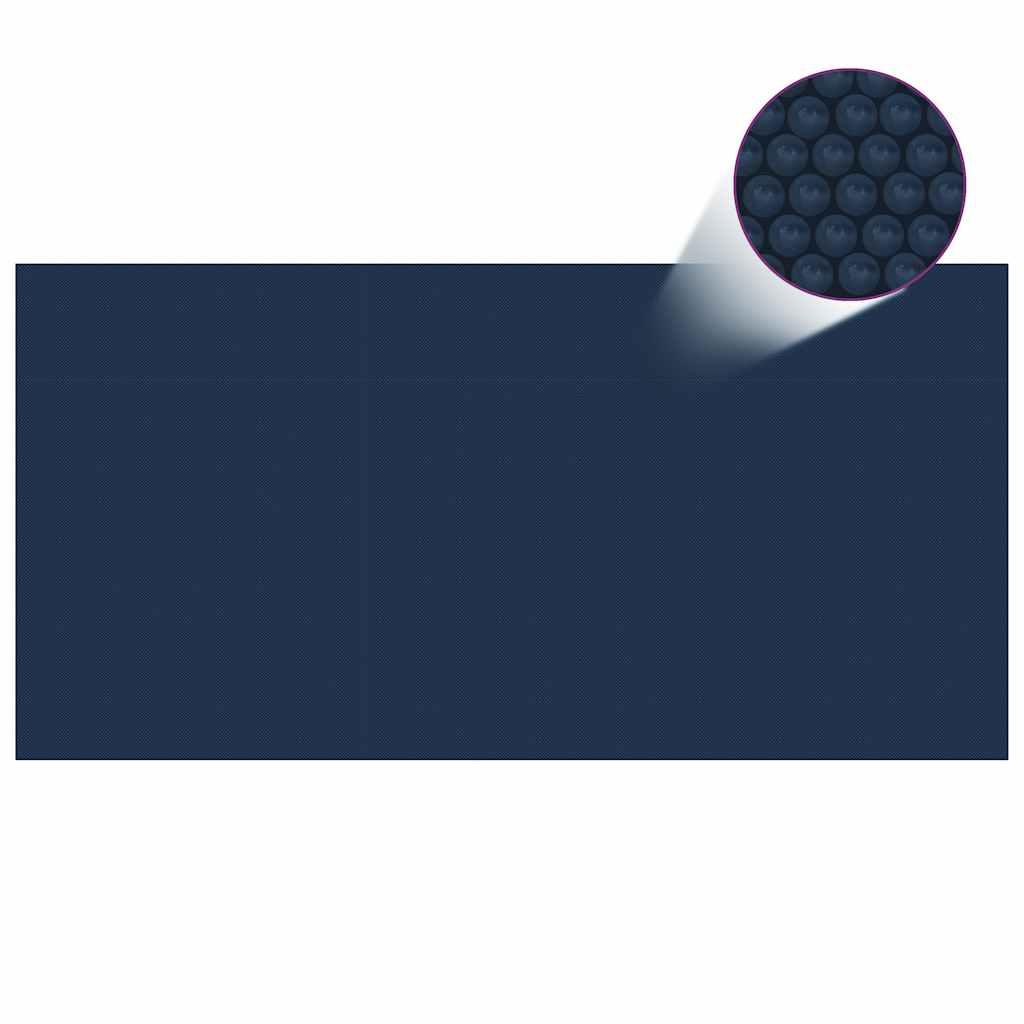Treibende Pool-Solarplane Pe 400X200 Cm Schwarz Und Blau
