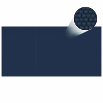 Treibende Pool-Solarplane Pe 400X200 Cm Schwarz Und Blau