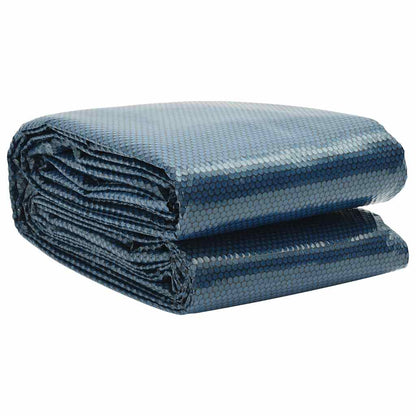 Treibende Pool-Solarplane Pe 488X244 Cm Schwarz Und Blau