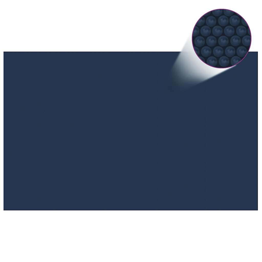 Treibende Pool-Solarplane Pe 800X500 Cm Schwarz Und Blau