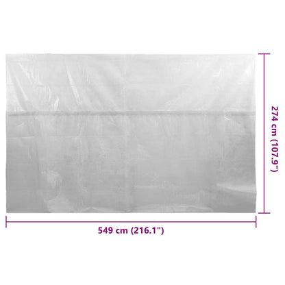 Treibende Pool-Solarplane Pe 549X274 Cm Grau