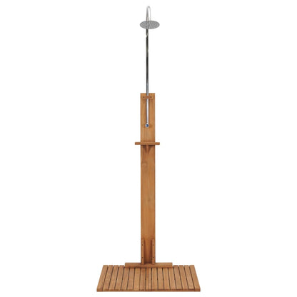 Gartendusche 75X75X210 Cm Massivholz Teak