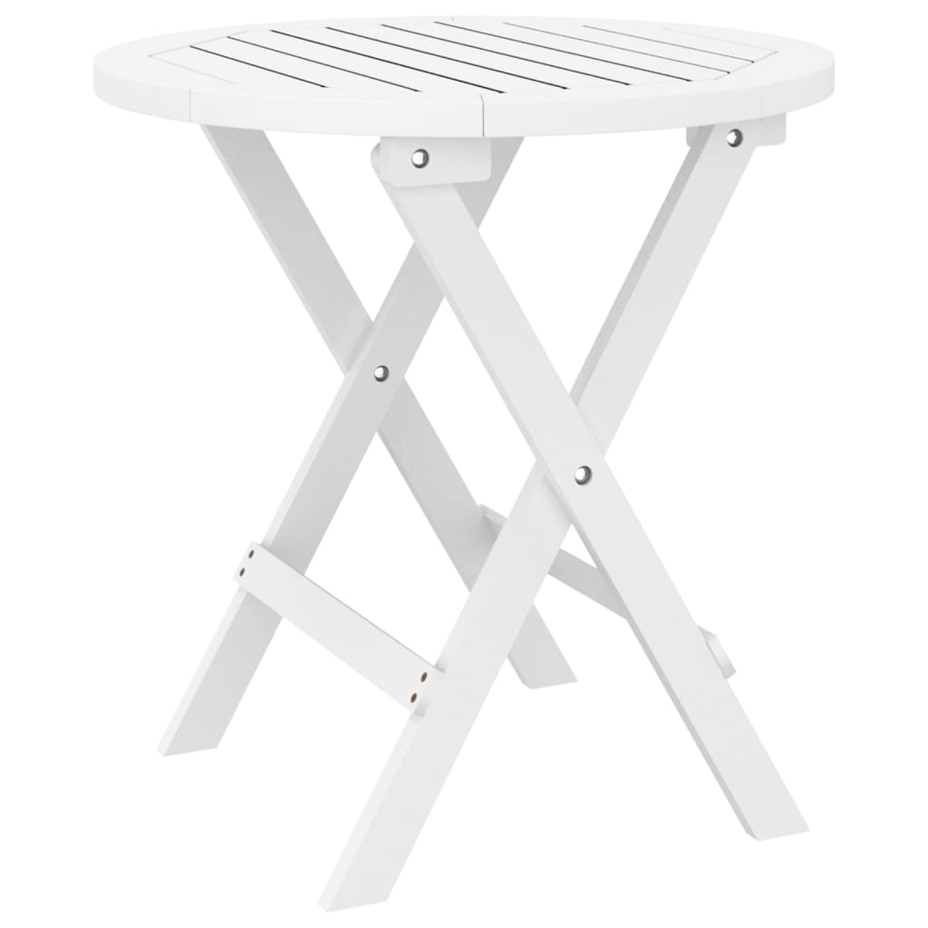 Gartentisch Klappbar Ø 46 Cm Massivholz Akazie