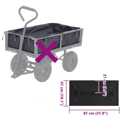 Gartenwagen-Einlage 81X41X21 Cm Stoff