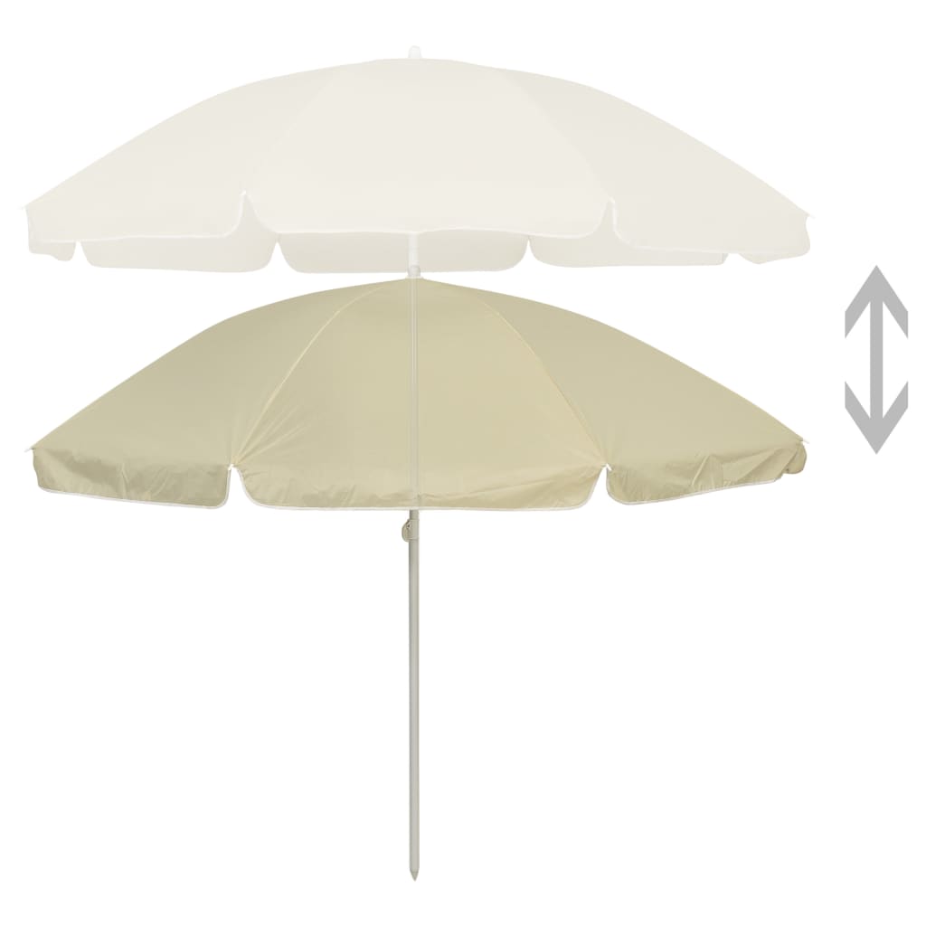 Strandschirm Sandgelb 240 Cm