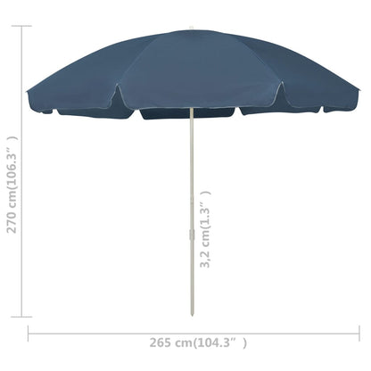 Strandschirm Blau 300 Cm