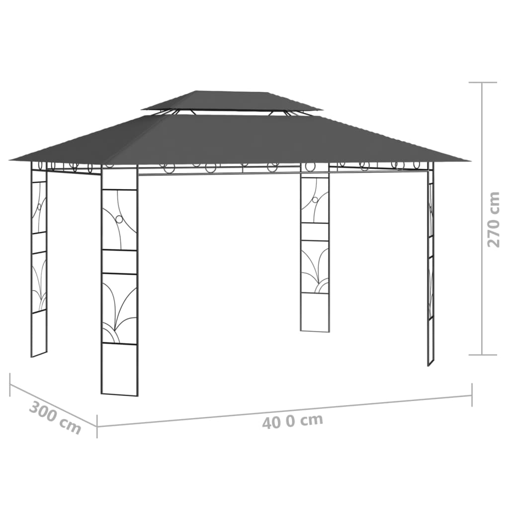 Pavillon 4X3X2,7 M 160 G/M²