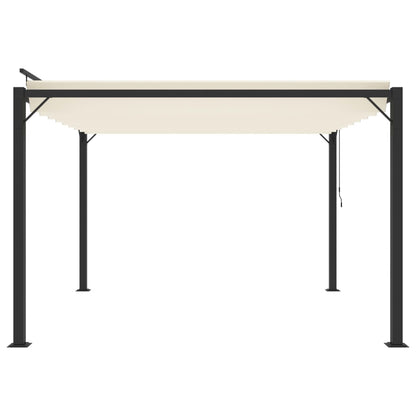 Pergola Mit Lamellendach 3X3 M Stoff Und Aluminium