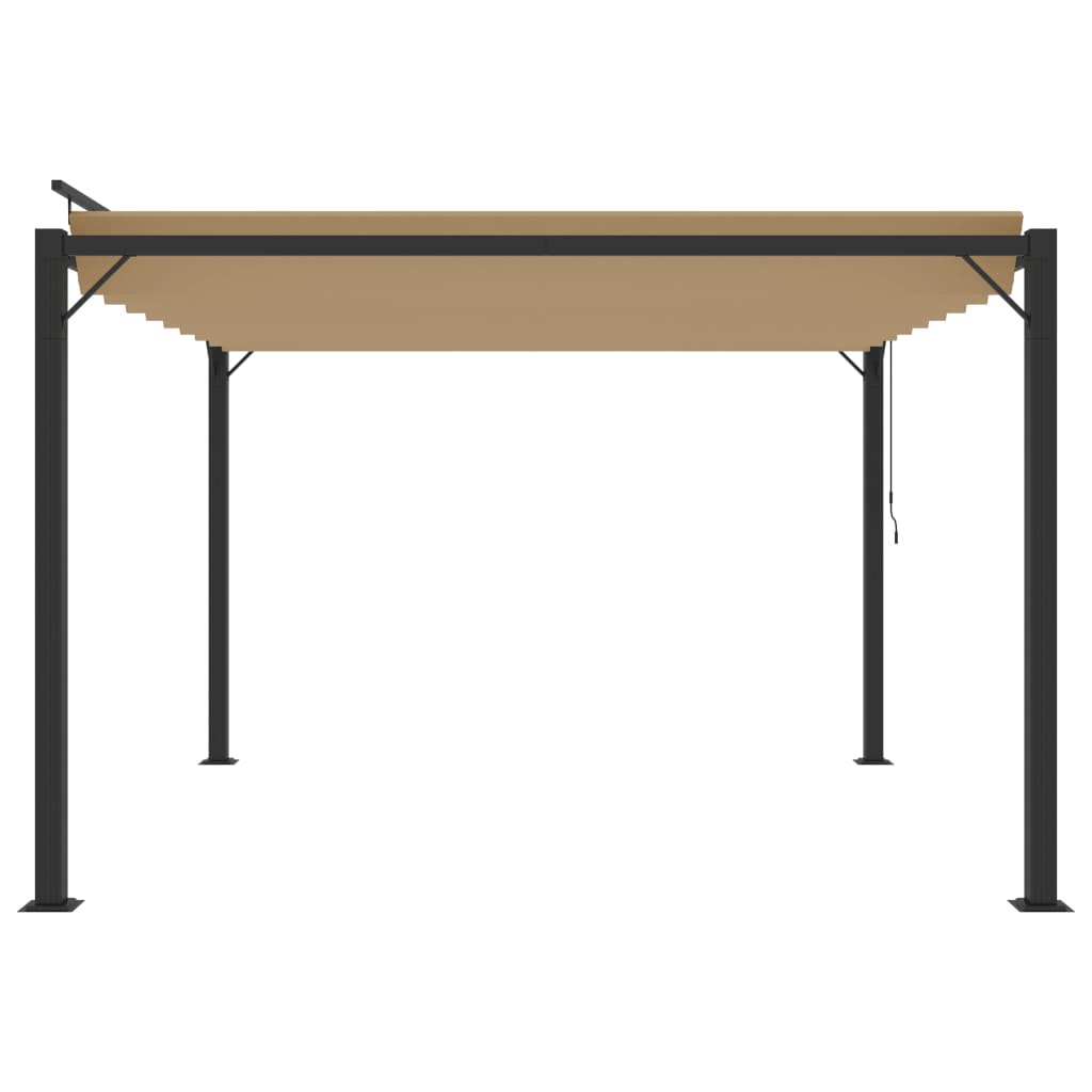 Pergola Mit Lamellendach 3X3 M Stoff Und Aluminium