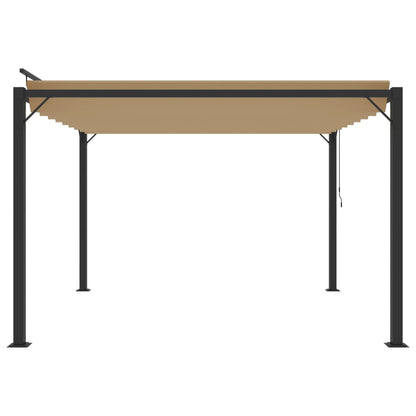 Pergola Mit Lamellendach 3X3 M Stoff Und Aluminium