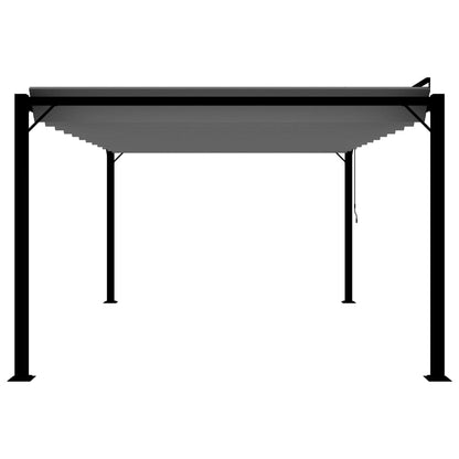 Pergola Mit Lamellendach 3X4 M Stoff Und Aluminium