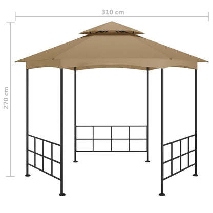 Pavillon Mit Seitenwänden 3,1X2,7 M