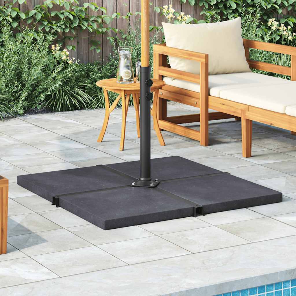 Sonnenschirm-Gewichtsplatte Granit 25 Kg Quadratisch