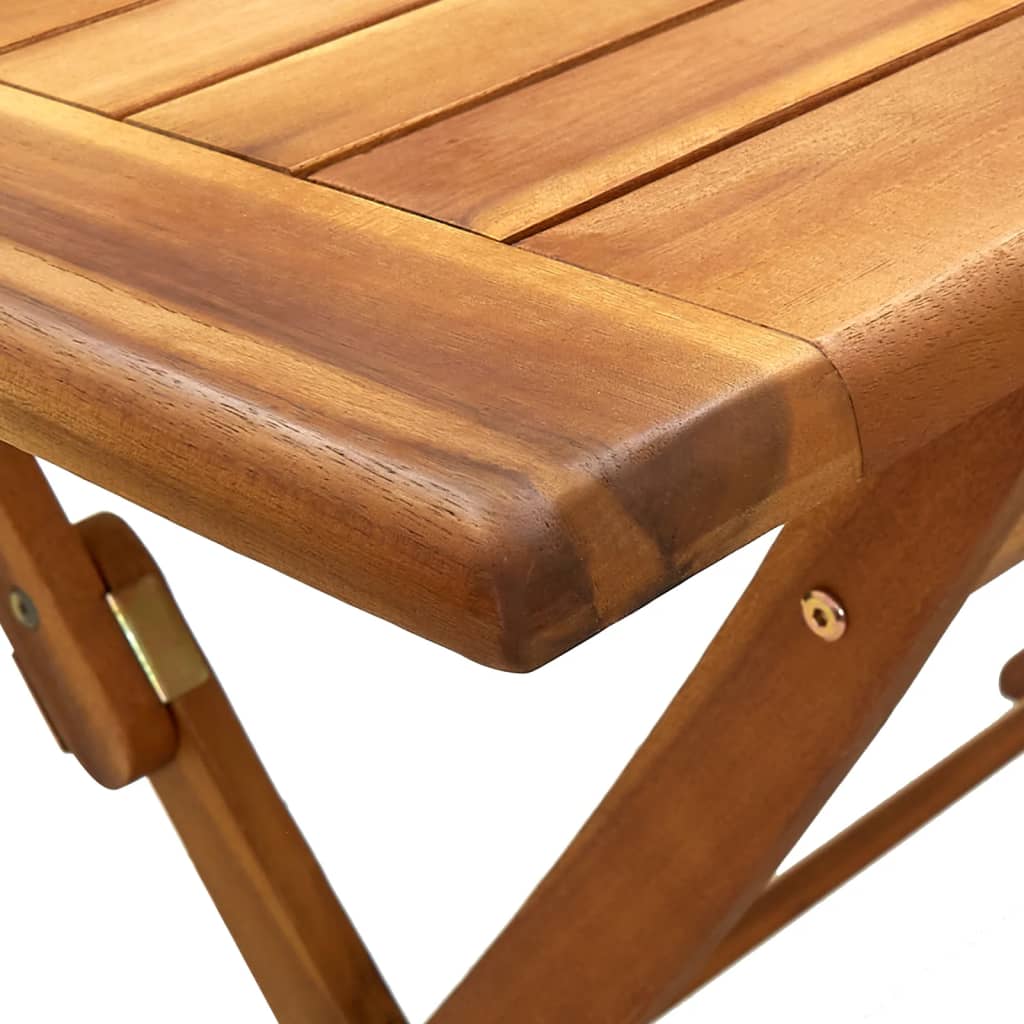 Klappbarer Gartentisch 120X70X75 Cm Massivholz Akazie