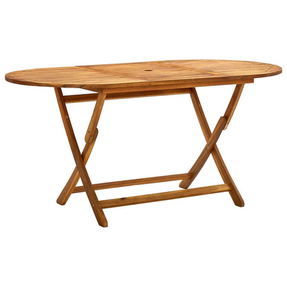 Klappbarer Gartentisch 120X70X75 Cm Massivholz Akazie